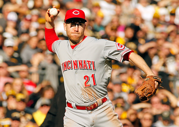 Todd Frazier #21 of the Cincinnati Reds