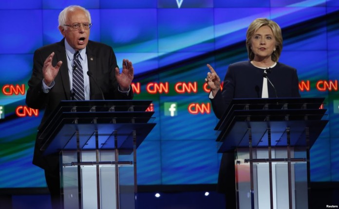 After data breach fight, Clinton and Sanders face off at U.S. Democratic debate