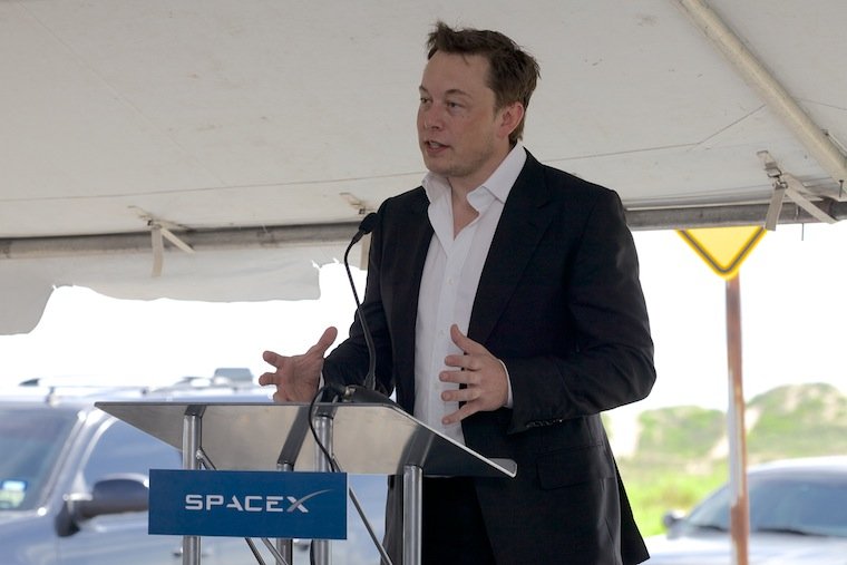 Elon Musk attends the SpaceX Commerical Launch Facility