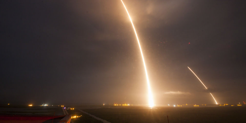 SpaceX successfully lands Falcon 9 rocket months after explosive end to earlier flight