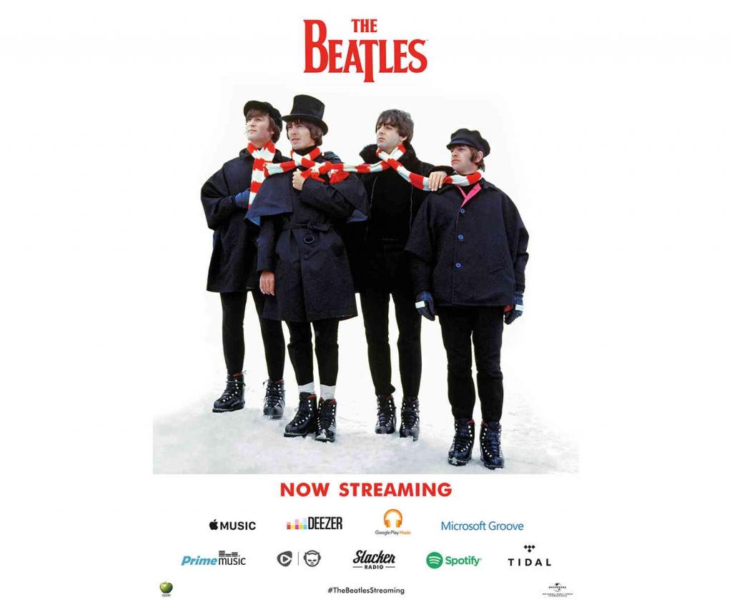 The Beatles streaming music services