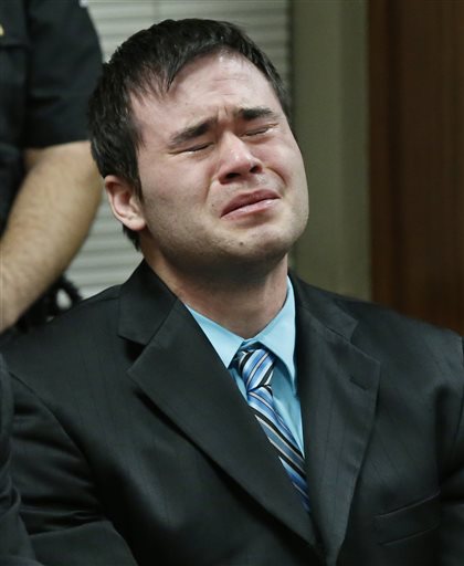 Daniel Holtzclaw cries as the verdicts are read in his trial in Oklahoma City Thursday Dec. 10 2015. Holtzclaw a former Oklahoma City police officer was facing dozens of charges alleging he sexually assaulted several women while on duty