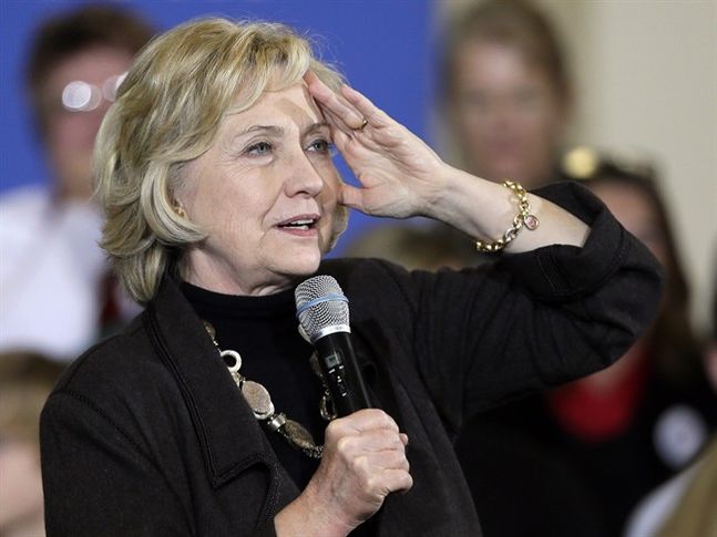 Democratic presidential candidate Hillary Clinton speaks during a town hall meeting in Fort Dodge Iowa. Clinton will unveil a proposal for a new “exit tax” on Wednesday Dec. 9 aimed at cracking down