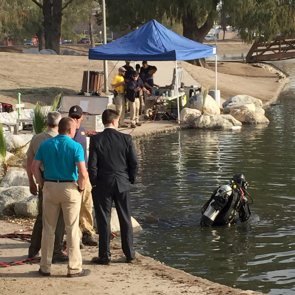 California shooting Divers search lake for evidence in massacre