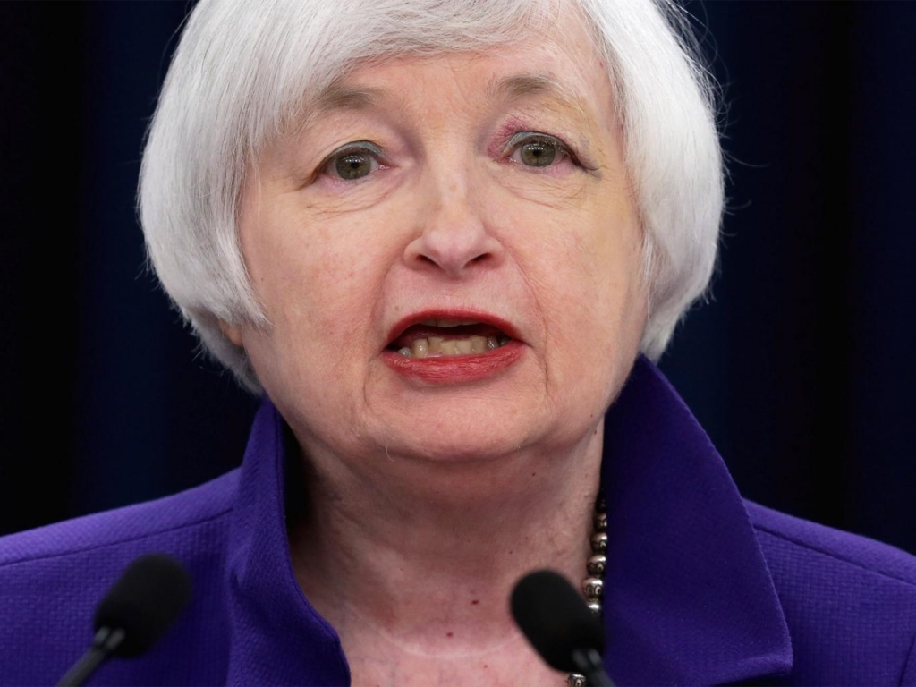 Federal Reserve Bank Chair Janet Yellen announces the rise Getty Images