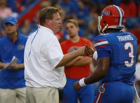 Florida coach Jim Mc Elwain and QB Treon Harris could have difficulty against stout Alabama defense