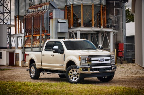 Ford's 2017 F-series Super Duty trucks will have an aluminum-alloy body