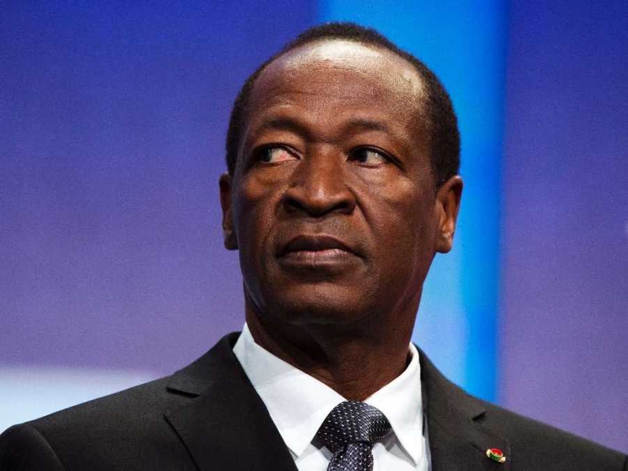 Former Burkina Faso's President Blaise Compaore in this file