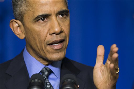 President Barack Obama speaks during a news conference at the Organization for Economic Cooperation and Development Centre in Paris on Tuesday Dec. 1 2015