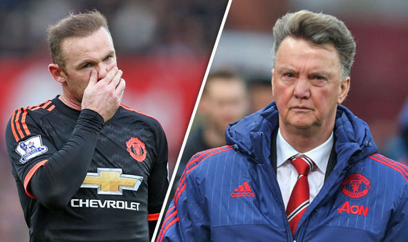 Wayne Rooney and Louis van Gaal