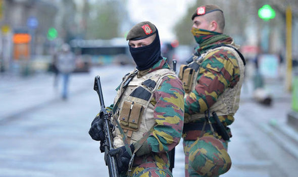 GETTYTen soldiers and police officers are alleged to have held the bizarre orgy as Belgium in lockdown