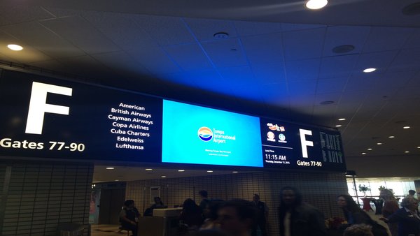 Gate F at Tampa International Airport