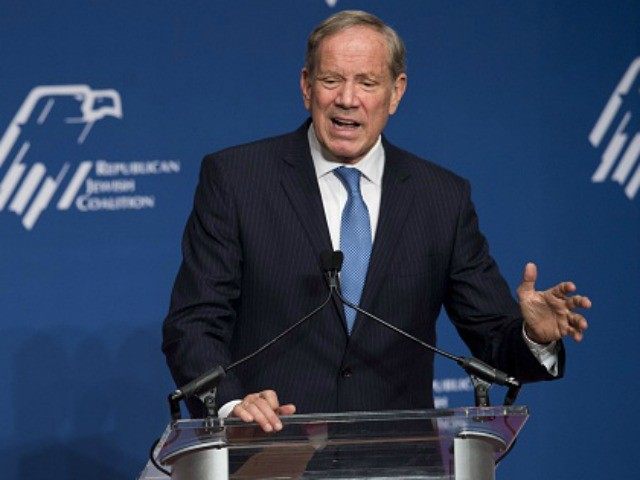 Presidential hopeful George Pataki former Governor of New York speaks during the 2016 Republican Jewish Coalition Presidential Candidates Forum in Washington DC