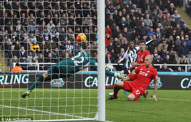 Georginio Wijnaldum's strike cannoned off Liverpool defender Martin Skrtel for the opener on Sunday