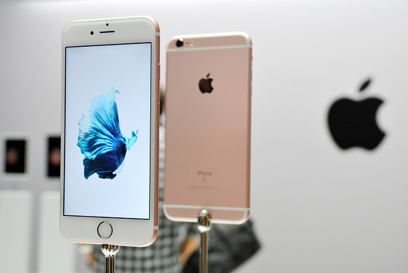 The new Apple iPhone 6 and 6s are seen in the demo area after an Apple special event at Bill Graham Civic Auditorium