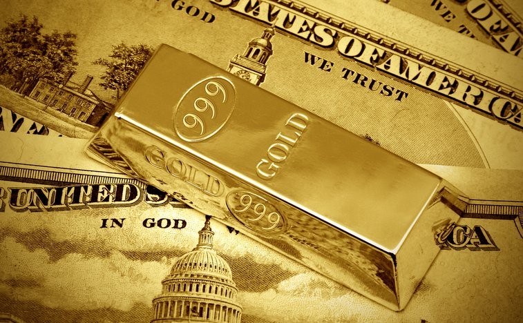 Gold was trading around US$4 lower at US$1,070 on Monday