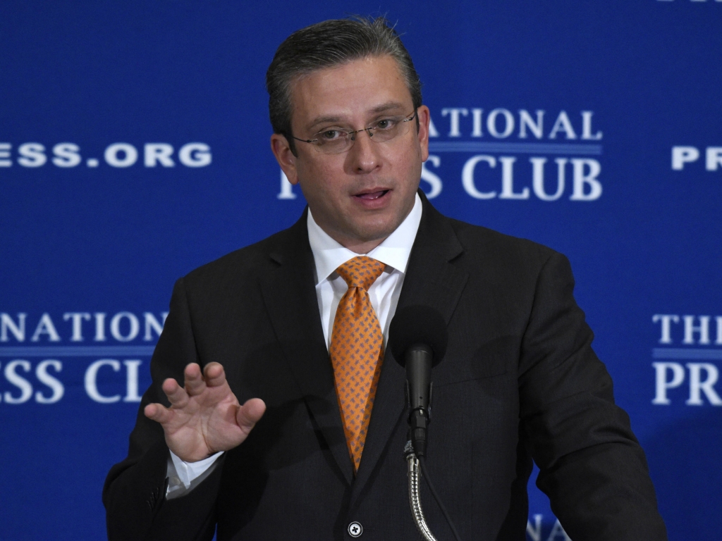 Puerto Rico Gov. Alejandro Javier Garcia Padilla shown here in an appearance in Washington this month has been urging Congress to allow the commonwealth to seek bankruptcy protection