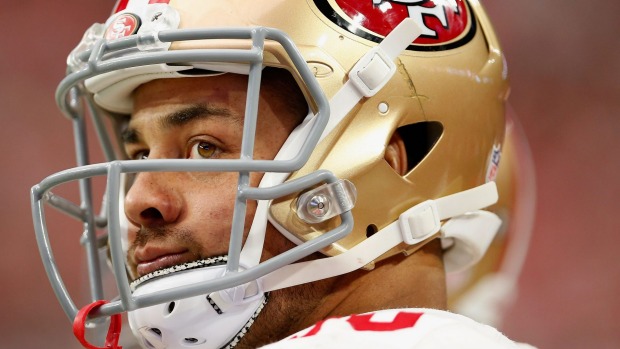 Jarryd Hayne's rollercoaster ride with the San Francisco 49ers has continued with a call-up to their 53-man squad ahead of their game against the Detroit Lions