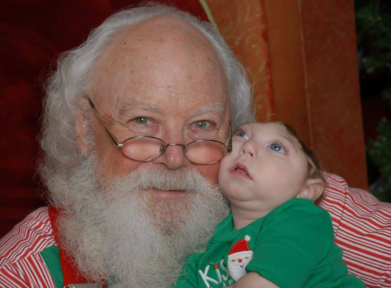 Jaxon Buell with Santa