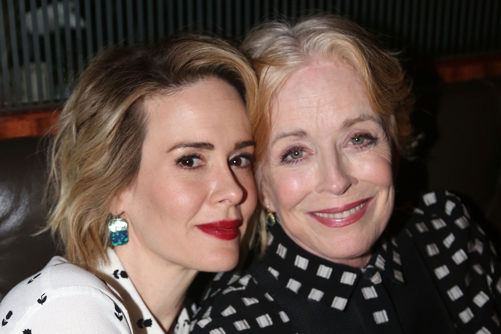 Sarah Paulson and Holland Taylor pose at the Opening Night After-party for'Ripcord at The Brasserie 8 and 1/2