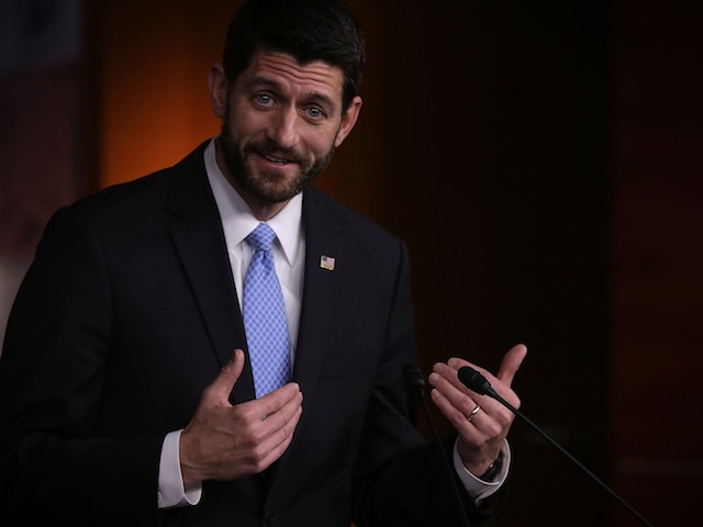 House Speaker Paul Ryan Holds Press Briefing At The Capitol