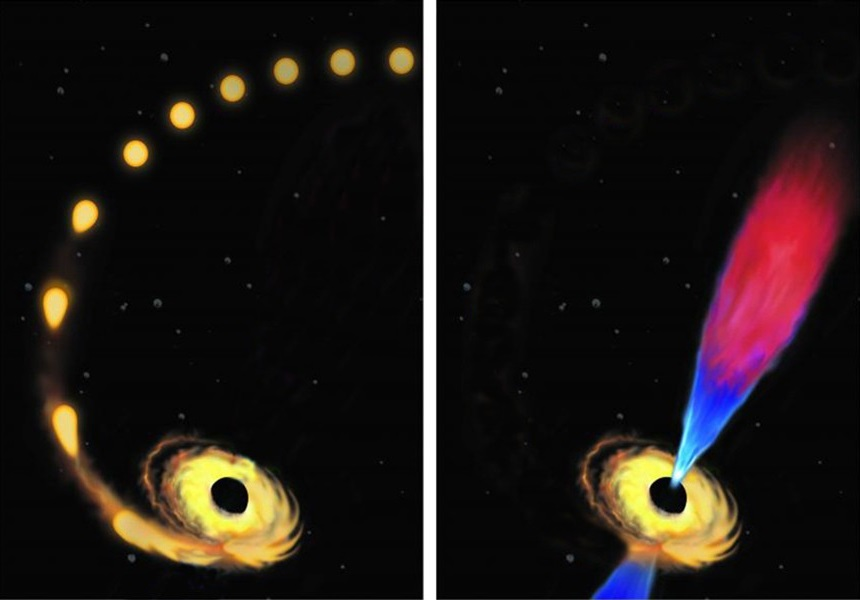 Scientists Discover A Black Hole Eat A Star And Spit Some Of It Back Out