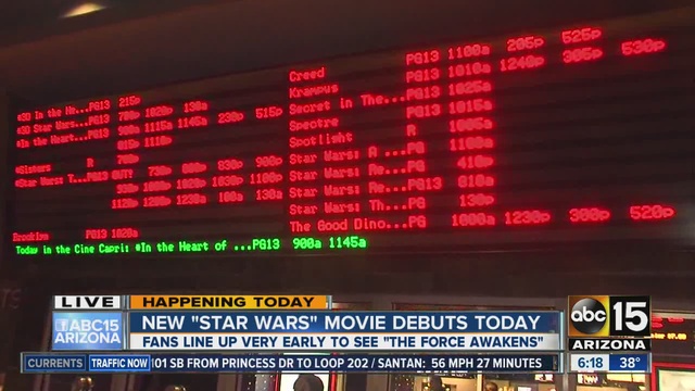 If you're looking to see the movie check your local movie listings as some shows have already sold out.                      KNXV