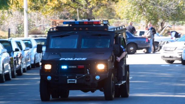 Illustration A police vehicle in Los Angeles