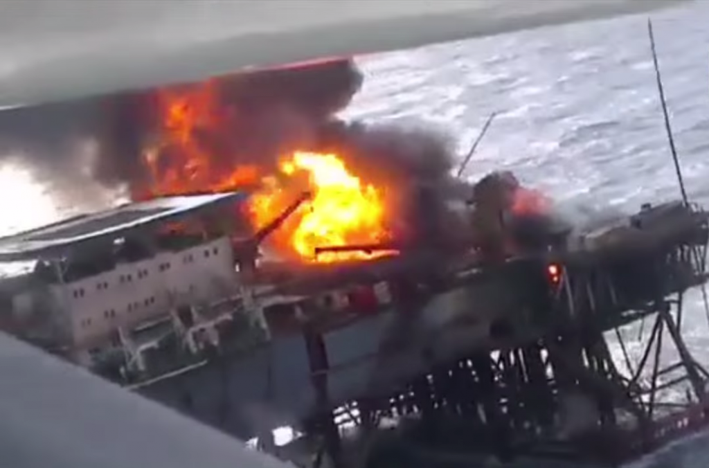 At Least One Dead and 30 Missing After Oil Rig Catches Fire in the Caspian Sea