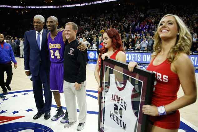 Sixers legend Julius Erving helps out as City of Brotherly Love pays tribute to Kobe Bryant