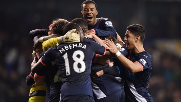 Incredible victory Newcastle players rejoice