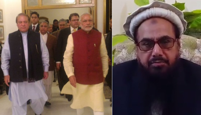 Pakistanis welcome Modi's Lahore stopover but rattled Hafiz Saeed spews venom