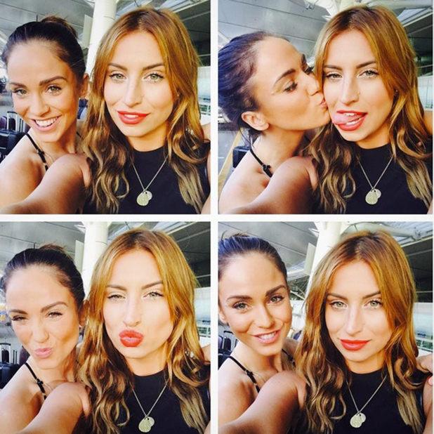 Ferne Mc Cann and Vicky Pattison take a selfie at Brisbane airport
8 Dec 2015