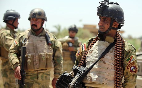 Iraqi soldiers. AFP file