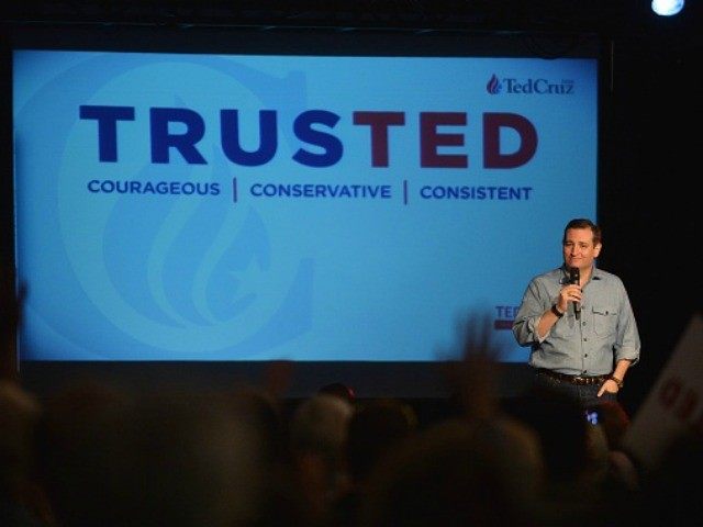 Republican presidential candidate Sen. Ted Cruz speaks during his Country Christmas Tour at Rocketown