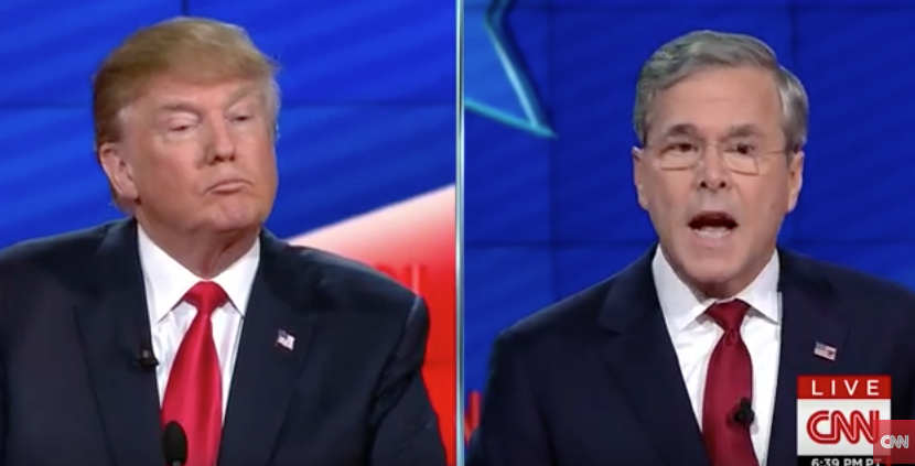 Donald Trump and Jeb Bush