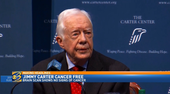 President Carter has no signs of cancer story image