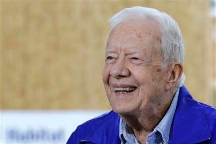 Jimmy Carter 91 said Sunday that doctors found no evidence of the four lesions discovered on his brain and no signs of new cancer growth