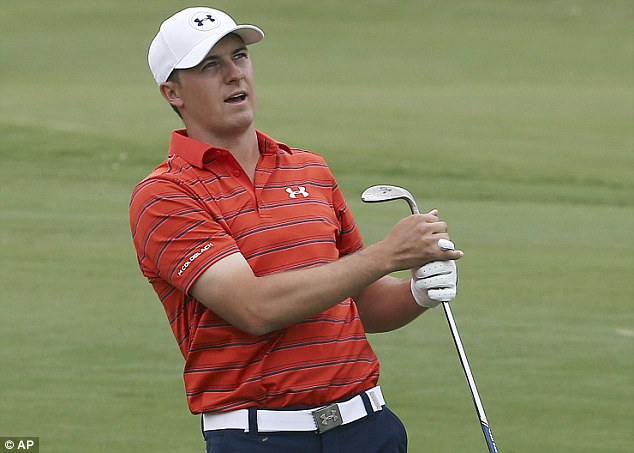 Jordan Spieth will head into the final round of the Australian Open three shots behind leader Matt Jones