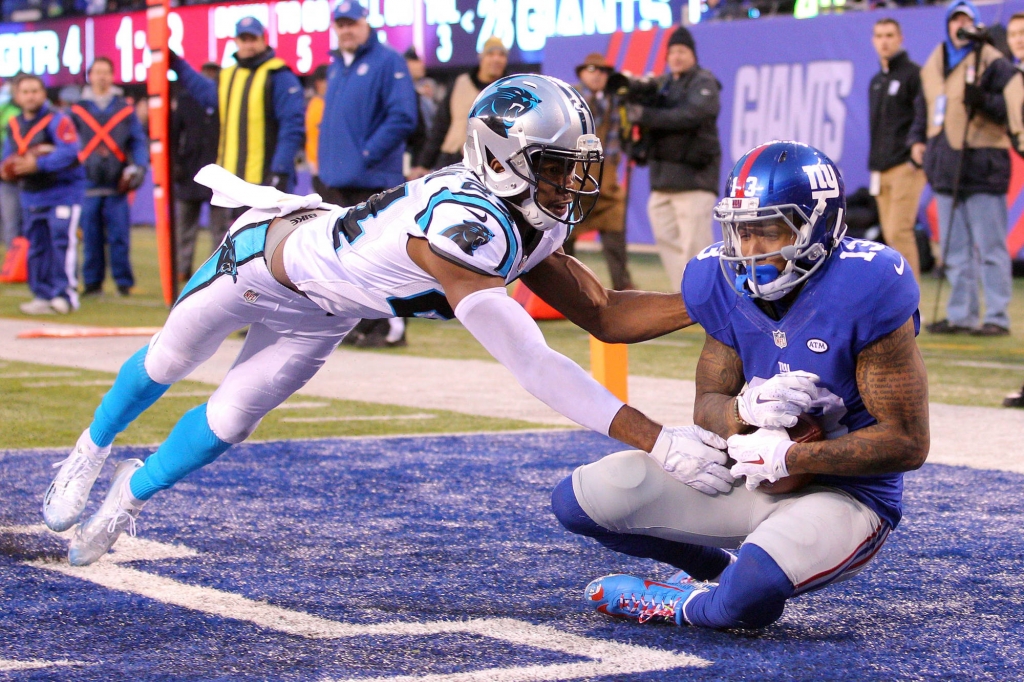 Josh Norman defending Odell Beckham Jr.		Brad Penner-USA TODAY Sports