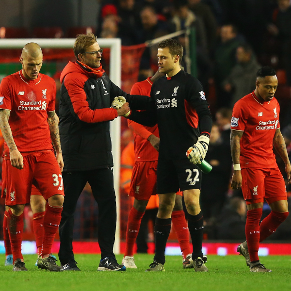 Juergen Klopp and Simon Mignolet