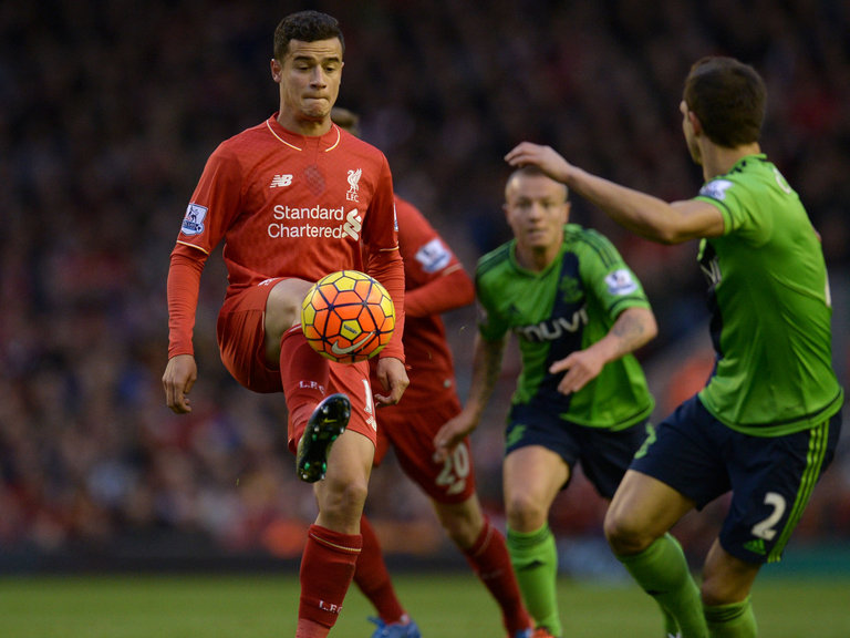 Liverpool's Philippe Coutinho should return against Southampton