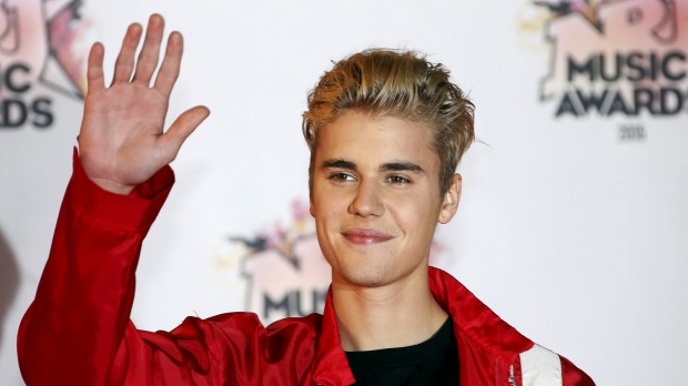 Canadian singer Justin Bieber arrives for the NRJ Music Awards ceremony at the Festival Palace in Cannes France