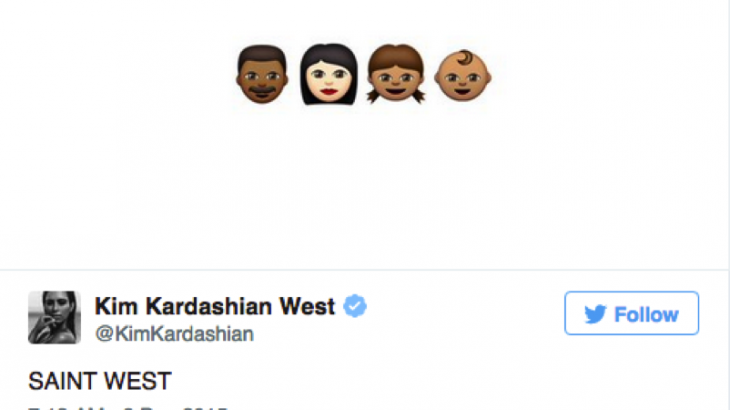 Kanye and Kim choose subtle name for second child “Saint West”