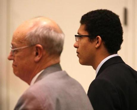 Philip Chism was silent as the verdict was read Tuesday at Salem Superior Court