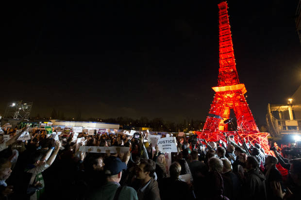 Sleepless tense climate negotiators haggle over Paris deal