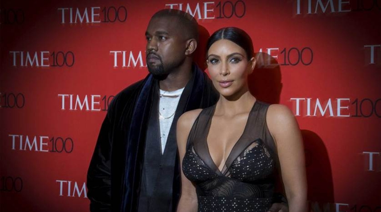 NEW YORK NY- FEBRUARY 14  Kim Kardashian North West and Kanye West attend the Alexander Wang Fashion Show during Mercedes Benz Fashion Week Fall 2015 at Pier 94