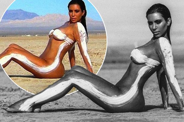 Kim Kardashian stripped down to her birthday suit for