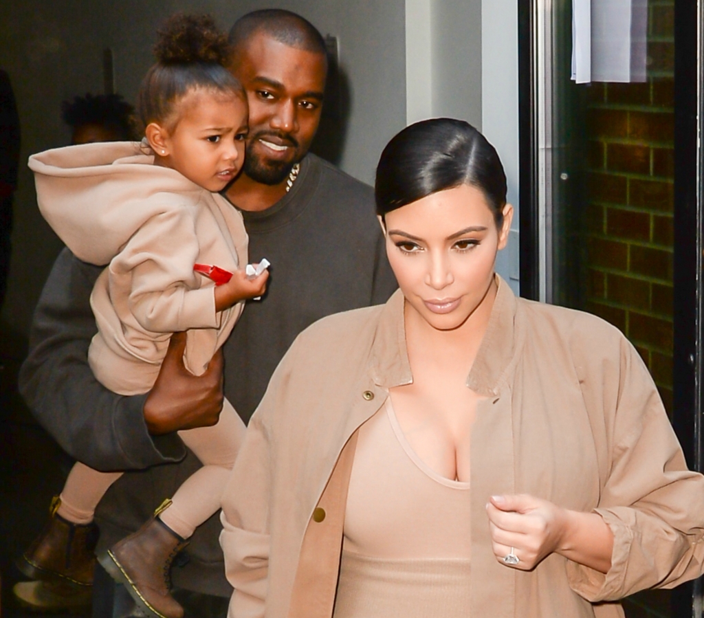 Kim Kardashian Kanye West North West