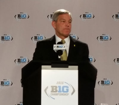 Kirk Ferentz meets with the media